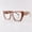 Khaki 1, variant on TR90 Retro Cat-Eye Square Patchwork Plain Lens Women'S Fashion Versatile Frame Street Style Trendy Frame