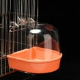 thumbnail image 3 of Cheers.US Caged Bird Bath - Plastic Thicken Bird Cage Parrot Supplies Bathing Tub for Small Birds Canary Budgies Parrot, 3 of 7