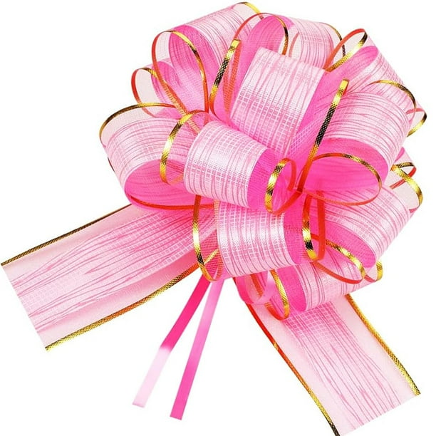 10 lazos grandes para envolver regalos, lazos para envolver regalos, lazos para envolver regalos, lazos para regalos para cestas de regalo de boda, papel de regalo para fiestas