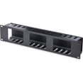 thumbnail image 2 of .com 2U Horizontal Finger Duct Rack Cable Management Panel with Cover CMDUCT2U Black, 2 of 5