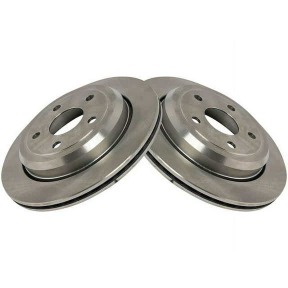 Rear Brake Rotor Set 2 Piece - Compatible with 2011 - 2021 Dodge Durango 2012 2013 2014 2015 2016 2017 2018 2019 2020