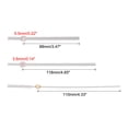 thumbnail image 2 of Uxcell Clock Hands, 8 Set Clock Hands Kits Clock Mechanism Movement Aluminum DIY Wall Clock Hands Kit Parts, White, A07, 2 of 6