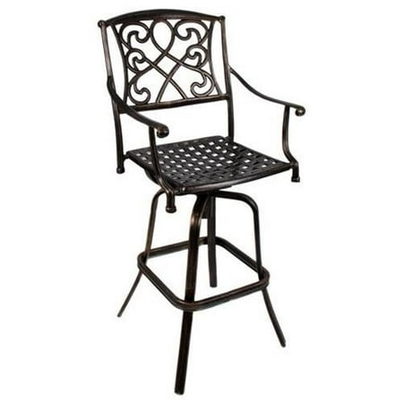 Best Choice ProductsÂ® Outdoor Cast Aluminum Swivel Bar stool Patio Furniture Antique Copper