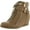 Camel, variant on Top Moda Womens Peter-1 Fashion Wedge Sneakers