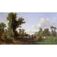 thumbnail image 3 of Millet, Jean-Francois 18x12 Black Modern Framed Museum Art Print Titled - Wooded Landscape, 3 of 5