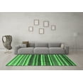 thumbnail image 3 of Ahgly Company Indoor Round Solid Emerald Green Modern Area Rugs, 3' Round, 3 of 4