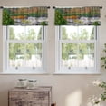 thumbnail image 2 of LALILO Kitchen Curtain Valance Colorful Leaves Maple Trees And Rod Pocket Window Curtain 52"x 18" Set of 2, 2 of 5