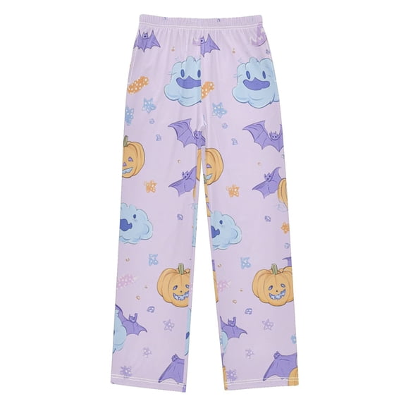 Halloween Cute Pumpkins and Ghosts Pajama Pants Soft Lightweight Lounge Pants Bottoms Sleep Pants Warm Comfy