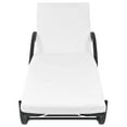 thumbnail image 3 of vidaXL Chaise Longue avec Coussin et Table en Rotin Synthétique Noir, 3 of 5