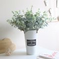 thumbnail image 2 of 6 Branches Artificial Flower Decorative Fake Flower with 6 Branches Fake Leaves, 2 of 10