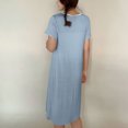 thumbnail image 4 of HomeGardon Nightgowns for Women,Women's Sleepwear,Women's V Neck Solid Color with Chest Cushion Loose and Comfortable Plus Size Home Skirt,M-XXL, 4 of 7