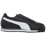 Big Kids Puma Roma Basic JR Black-White-Puma Silver (354259 01) - 4.5