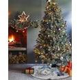 thumbnail image 3 of Blue Gnomes Christmas Christmas Tree Skirt 48 Inches Large Christmas Skirt Tree, Xmas Tree Birds Winter Snowflake Tree Skirt Christmas Decorations for Fireplace Party Holidays Indoor Outdoor, 3 of 7