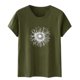 thumbnail image 5 of Blusas de Manga Corta para las Mujeres Divertida Impresión Cuello Redondo Camiseta Vintage, Blusas de Primavera para las Mujeres, 5 of 5