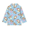thumbnail image 5 of Psesaysky Cartoon Otters Shell Print Girls Half Zipper Sweatshirts Cute Trendy Fall Pullover Crop Tops for Teen Girls Long Sleeve Sweater Clothes Athletic Shirts 6-7 Years, 5 of 6