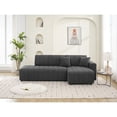 thumbnail image 3 of Devion Furniture Nargis Lamb Wool Sectional Sofa With Chaise, 3 of 14