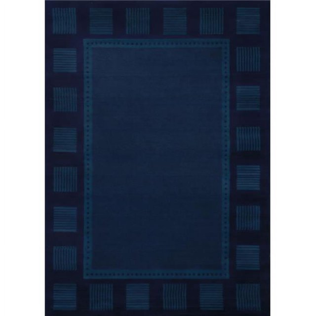 Tapis de Course Longue Île de Manhattan de 1 Pi 11 Po x 7 Po, Marine