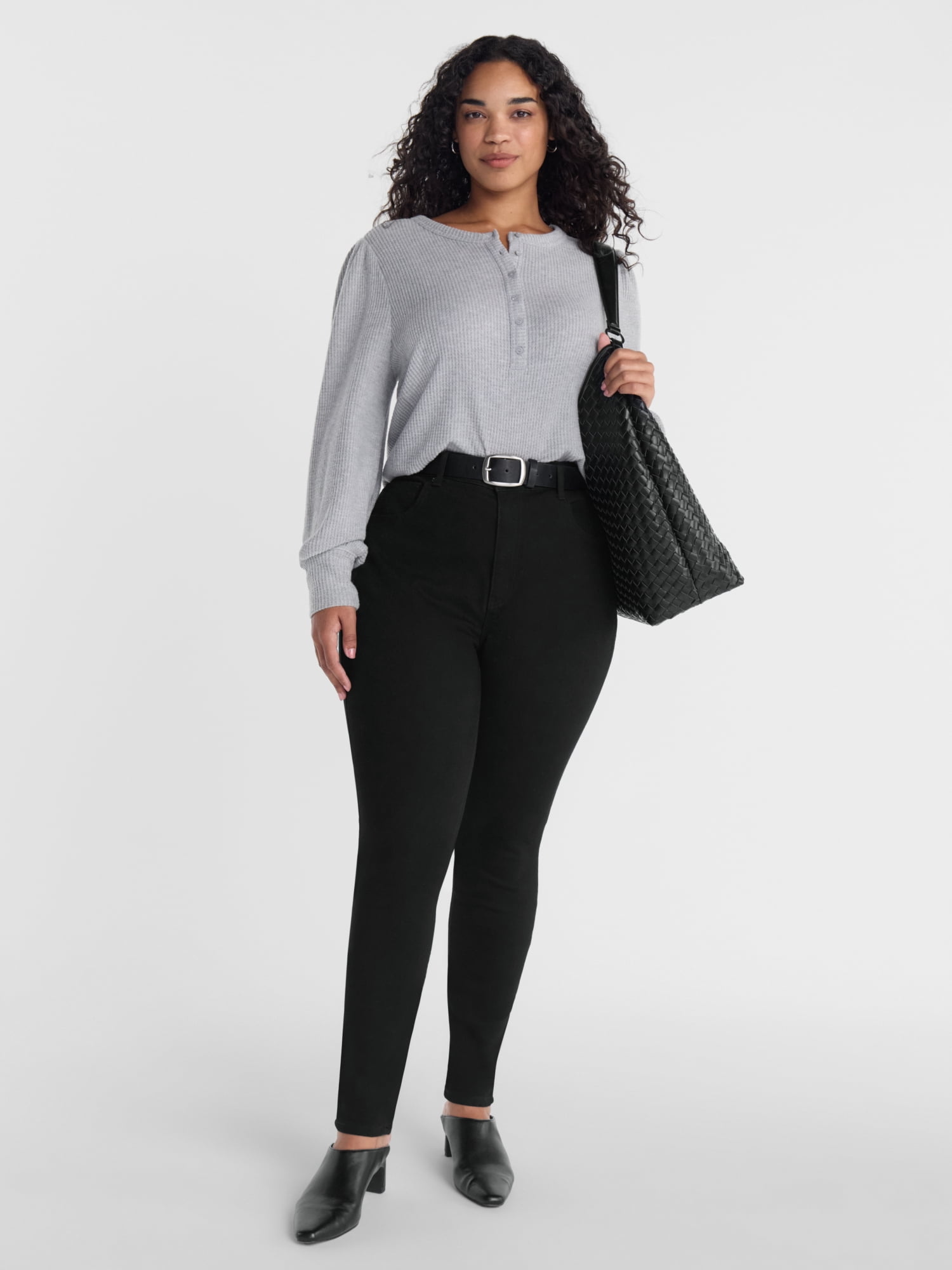 Scenario Women's High Rise Skinny Jeans, 27", 29", 31" Inseams, Sizes 0-20