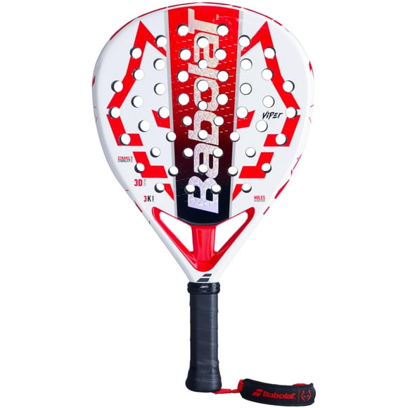 Pala de pádel Babolat Technical Viper Juan Lebron Blanca/Roja