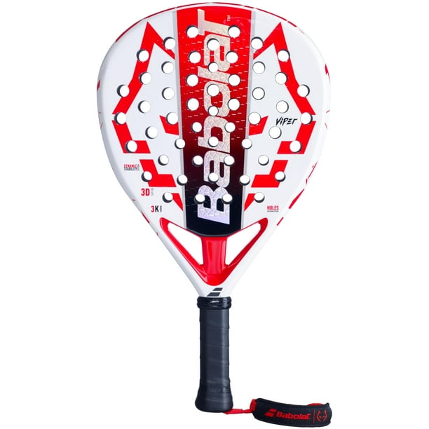 Pala de pádel Babolat Technical Viper Juan Lebron Blanca/Roja