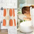 thumbnail image 7 of Yayeee 2 Pack Hand Towels for Bathroom 100% Cotton 16" x 28" Soft Absorbent Kitchen Towel, Orange Geometric Circles, 7 of 7