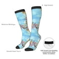 thumbnail image 4 of Honeii Sea and Fish Print Long Socks,Novelty Design Socks Gift for Men and Women,Crew Socks,Calf Socks, 4 of 6