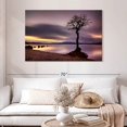 thumbnail image 2 of Elephant Stock Loch Lomond Tree Wall Art - Horizontal Canvas Wall Art - Living Room Wall Decor - Nature Canvas - Gray And Orange Decor - 48" x 32", 2 of 8