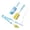 A899 Blue 11.4", variant on Bottle Cleaning Brush Set of 2, Sponge Bottle Brushes for Standard and Wide Mouth Baby Bottles, Pink