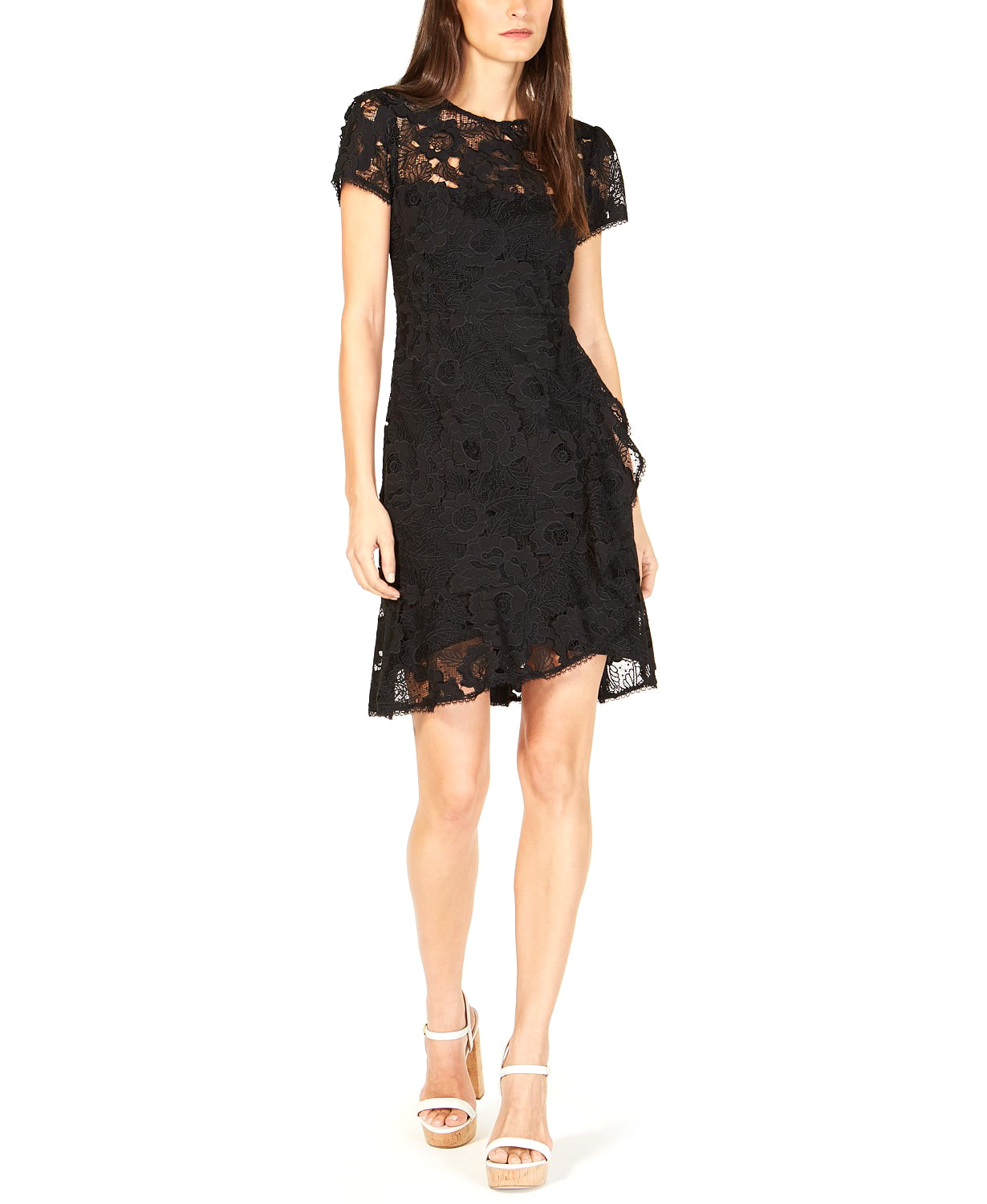 Nanette Lepore - Nanette Lepore | Lace A-line Dress | Black - Walmart ...