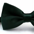 thumbnail image 3 of Pajaritas para hombre, clásicas, preatadas, formales, con bandas, de satén, ajustables, para bodas, negocios, bailes, hoteles, camareros, verde oscuro, 3 of 5