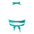 thumbnail image 5 of Plus Size Bikini Top Black Women Halter Swimwear Tops Underwire Full Coverage Bikini Top Push Up Swim Crop Top Tie Back Bathing Suit Tops Female Womens Bikini & Tankini Tops(Mint Green,XL), 5 of 5
