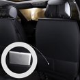 thumbnail image 3 of ELUTO Universal Car Front Seat Covers, Water Resistant Breathable PU Leather Seat Protectors Auto Interior Accessories, Black, 1 Piece, 3 of 9