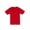 Brilliant Red, variant on Boys Kid Tough Tee with Short Sleeves, Sizes 4-18 & Husky,6-7 (S),Medium Grey Heather