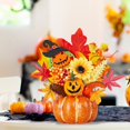 thumbnail image 4 of PEIXUN Artificial Pumpkin Table Centerpiece Potted Plants With Maple Sunflower Berries Fall Desktop Arrangement Ornament For Farmhouse Decor, 4 of 9