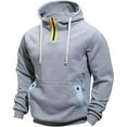thumbnail image 6 of Awdenio Men's Sweatshirts Hoodies Pullover Solid Fleece Long Sleeve Sweatshirt Tops with Pocket, 6 of 6