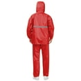 thumbnail image 5 of Oplxuo Hi-Vis Rain Suit for Women Reflective Waterproof Hoodie Jacket and Long Pants Set Outdoor Raincoat Rain Gears, 5 of 7