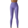 thumbnail image 2 of Lolmot High Waisted Leggings for Women Soft Stretchy Tummy Control Workout Yoga Running Pants Solid Color Plus Size Tummy Control Athletic Leggings Yoga Pants, 2 of 5