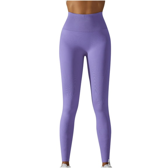Clearance Sale Womens High Waist Skinny Yoga Pants Solid Color Sweat Jogger Pants 2024 Fashion Casual Stretchy Leggings