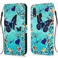 thumbnail image 2 of Dteck For Samsung Galaxy A10E / A20E Case Magnetic Diamond Bling Shockproof Leather Flip Cover with Kickstand and Credit Slots ,Butterfly and Love, 2 of 3