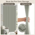 thumbnail image 4 of DONGPAI Extra Large Room Divider Curtain, Indoor/Outdoor Multifunctional Vertical Drapes with Hooks Waterproof Shower Curtain for Living Room Bedroom Bathroom, 100"x 84", Light Gray, 1 Panel, 4 of 9