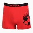 thumbnail image 5 of 6-Pack Men's Seamless Short Boxer Briefs Underwear, Football Multi Color, 5 of 5