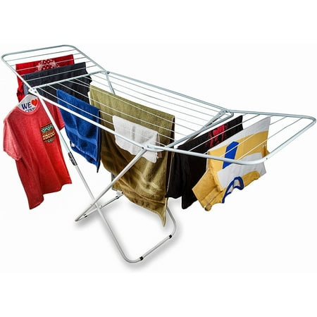 Home Intuition Foldable Clothes Drying Rack Dryer (White)