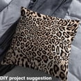 thumbnail image 2 of Castle Fairy Leopard Print Fabric by the Yard 2 Yard,Black Brown Sewing Fabric,Jungle Animal Home Decor Fabric by the Yard,Microfiber Teens Bedroom Decor, 2 of 6