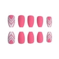 thumbnail image 4 of Fofosbeauty 24pcs Press on False Nails Tips, Coffin Fake Nails, Coffin Matte Fluorescent Yellow Flame, 4 of 7