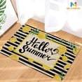 thumbnail image 6 of Hello Summer Lemon Door Mat, Anti-Slip Welcome Black Texture Creative Decor Seasonal Burlap Floor Mat Switch Mat for Indoor and Outdoor 17 x 29 Inch, 6 of 6