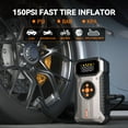 thumbnail image 3 of Geeneu 5000A Car Battery Jump Starter with 150 PSI Air Compressor, 12V Jump Box with Jumper Cables(8.5L Gas/ 7.0L Diesel), LCD Display, 3 of 8