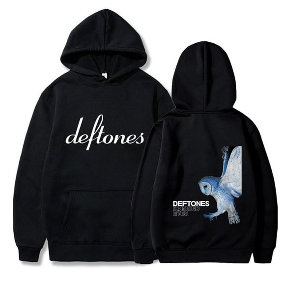 DEFTONESInspired Graphic Zip-Up Hoodie - Unisex Oversized Soft Fleece Warm Vintage Rock Streetwear Fall Winter