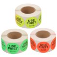 thumbnail image 1 of KAKOWELY 3 rolls of "USE First" Stickers Restaurant Food Service Label Kitchen Labels,1.5"X1.5"X0.08", 1 of 4