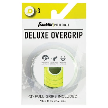 Franklin Sports Pickleball Paddle Overgrips - Handle Tape - Yellow 3 Pack