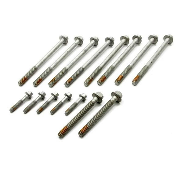 GM Performance Parts 12498545 Hex Cylinder Head Bolt Kit Steel Natural Black Oxide for 1997-2003 GM LS-Series